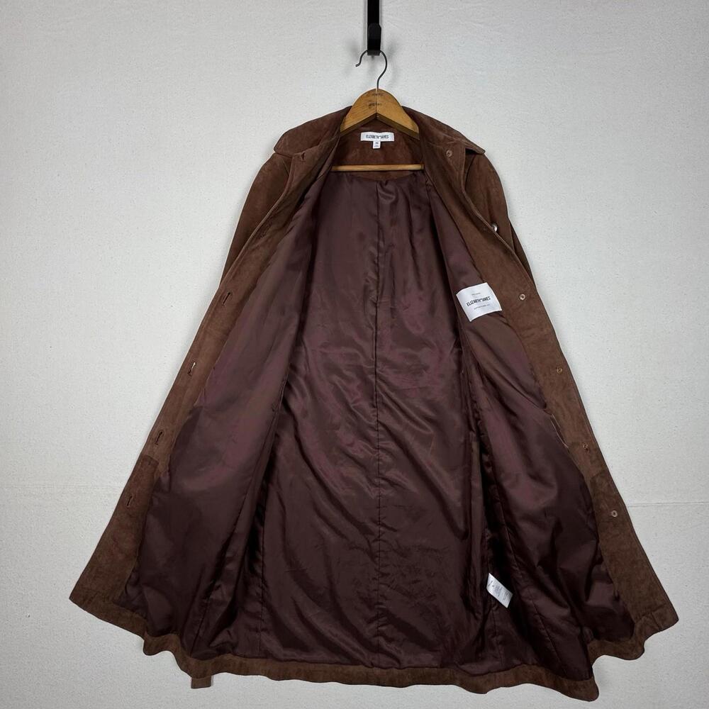 Elizabeth and James Long Suede 100% Real Leather Jacket Size XS‎ - Picture 2 of 11
